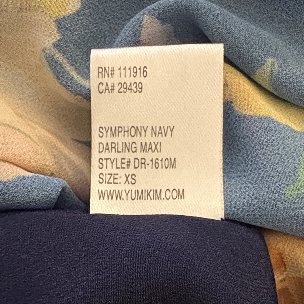 Yumi Kim Darling Tiered Maxi Dress Symphony Navy Color-XS - Picture 12 of 16